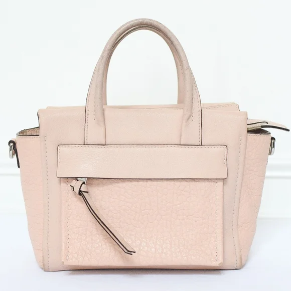 Coach Powder Pink Bleecker Mini Riley Carryall Top Handle Bag Leather 27923 - Picture 4 of 16